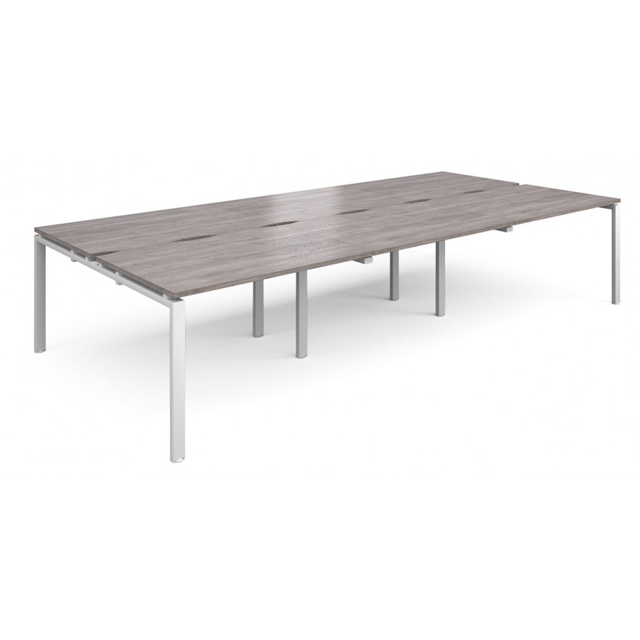 Adapt 6 Person Bench Desk | 1600mm Deep